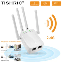 Wireless Long Range Wifi Repeater Wi Fi Booster 2.4G Wifi Signal Amplifier 300Mbps Wi-fi Router Wifi Extender Signal Booster