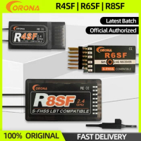 Corona 2.4G R4SF R6SF R8SF C4SF-HV Receiver 2.4GHz 4CH/6CH/8CH RX Compatible FUTABA S-FHSS T6J T8J T14SG 16SZ Transmitter Remote