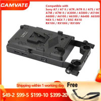 CAMVATE V-Lock Quick Release Mounting Plate With Sony NP-FW50 Dummy Battery For Sony A7/A7 II/A7R/A7R II/A7S/A7S II/A7M/A7M II