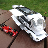 合金模型仿真玩具房車雙層巴士金屬回力小汽車模開門賽車男生禮物