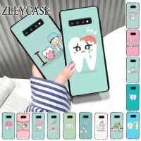 Cute Wisdom Teeth Dentist Tooth Love Clear Cover For Samsung Galaxy Note9 note10 note20 S24 S22 S21FE S23ULTRA S22PLUS S20FEcase