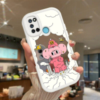 เคส Realme 7i Realme 7 เคสหลังลาย Starfy Monsters สีชมพู พื้นผิวกระจก เคสป้องกันกล้องกันกระแทก