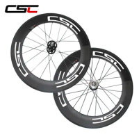 CSC Track Wheels 23mm Width 88mm Tubular Carbon fixed gear bicycle wheelset