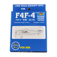 เป่าแตร04205 1:200ขนาดสหรัฐ F4F F4F-4 Wildcat เครื่องบินรบสำหรับเครื่องบิน C Arrier ของเล่นพลาสติกรูปแบบการชุมนุมอาคารชุด