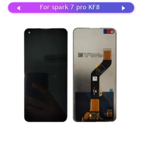For Tecno Spark 7 Pro Kf8 Full LCD display touch screen complete glass digitizer assembly Mobile phone repair replacement