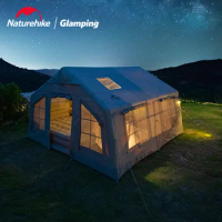 Naturehike Air 13.2 Outdoor Camp Inflatable Tent Large Space 3-4 People Tent Camping House Large Luxury Villas Family Tent