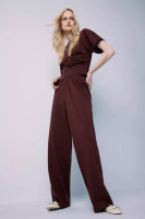 DeFacto 闊腳褲 基礎 淨色 闊腳褲 高級長褲 E5782Ax25Sp