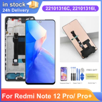 Screen for Xiaomi Redmi Note 12 Pro Lcd Display Touch Screen with Frame for Redmi Note 12 Pro+ Note 12 Pro Plus 22101316UCP