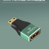 Version 2.1 8K high-definition mini HDMI to HDMI female extension adapter 4K 120Hz 60