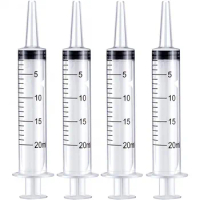 5pcs Plastic Syringe 20-300ml Hydroponics Analyze Measuring Cubs Nutrients Syringe Portable Quantitative Dispensing Tools