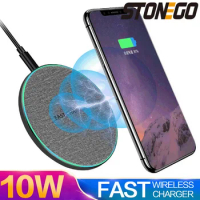 STONEGO 10W wireless charger for iphone fast charge mobile phone charger for ulefone doogee samsung huawei xiaomi