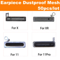 JoeeStore 50pcs Earpiece Mesh for iPhone 7 6 6S 8 Plus X XS R 11 12 Pro Max Anti Dust Adhesive Sticker Receiver Net Speaker Tape