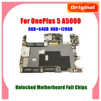 Unlocked Main Board Mainboard Motherboard With Chips Circuits Flex Cable Logic Board For OnePlus 5 OnePlus5 A5000 128GB