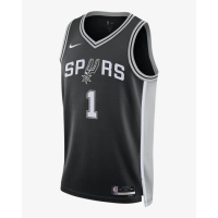 【NIKE 耐吉】NBA 馬刺隊 籃球背心 男款 SAS MNK DF SWGMN JSY ICN 22 黑色(DN2022015)