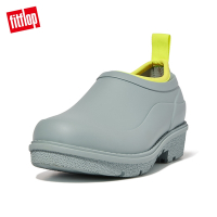 【FitFlop】WONDERCLOG NEON-POP WATERPROOF RUBBER CLOGS 輕量雨鞋-女(冷藍色)