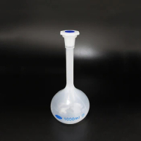 Plastic Volumetric flask with stopper 1000ml,White Volumetric flask,Measuring bottle