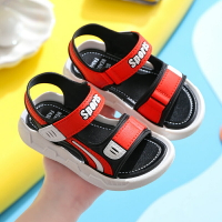 兒童涼鞋男童夏季2022新款韓版防滑魔術貼防水小中童男孩沙灘鞋