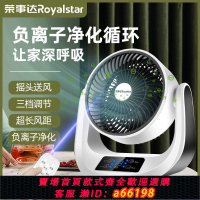 【台灣公司 可開發票】榮事達空氣循環扇家用臺式宿舍節能辦公桌面循環送風自動搖頭風扇