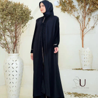 Fame Clothing abaya jetblack | abaya hitam | gamis umroh | gamis haji | gamis hitam Outer