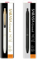 Zebra Sarasa Grand 0.5 mm Monochrome Limited Edition Gel Pen PJJ57MC White