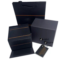 Black Watch Box Case with Paper Bag for Mido Watch Top Brand Luxury Watches Case Wristwatch Box Watch Holder Display