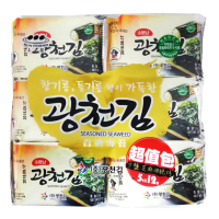 即期品【上友】百濟海苔12入(#韓式海苔#海苔#包飯#飯)