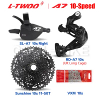 LTWOO A7 1X10S Groupset 10 speed shift lever derailleur SUNSHINE cassette 42T 46T 50T VXM Chains