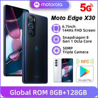 Original Motorola Moto EDGE X30 5G Snapdragon 8 Gen 1 NFC 6.7 "144Hz 5000mAh ใช้สมาร์ทโฟน ttir