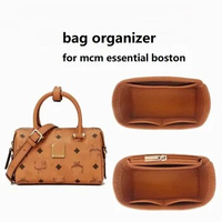 【Only Organizer】For MCM Essential Boston Bag Organizer Insert Makeup Organiser Divider Shaper Protector Compartment Inner