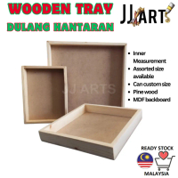 Wooden Tray / Dulang Hantaran / Clay Frame - Gift Tray - Clay art frame - Epoxy art frame - Pinewood