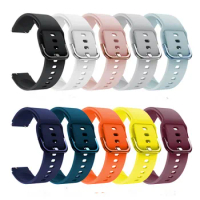 19mm Silicone Plating Buckle Watch Band for ID205L Wristband Replacement ID205 Strap ID205U ID205S ID216/ Yamay SW020 /SW025