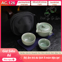 Bộ Ấm Chén Đối Ẩm Kèm Túi Du Lịch Tiện Lợi AC.126