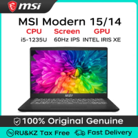 MSI New Generation Modern 15/14 Thin &amp; Light Laptop 12th Gen i5 1235U 16G 512G/1TB Torch Graphics DDR4 60Hz PD Fast Charge wifi6
