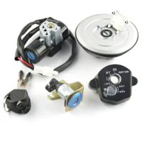 Motorcycle Fuel Gas Cap Ignition Switch Seat Lock with Key Kit For Honda CBR150R CBR125R CBR125RT CBR125RS CBR125RF 35010-KTYH50