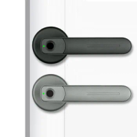 Bedroom room wooden door fingerprint lock office home ball lock door smart lock indoor electronic handle lock fingerprint lock