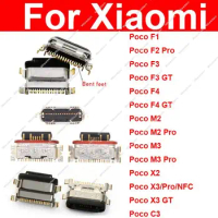 USB Charger Port For Xiaomi Mi Pocophone F1 F2 F3 F4 GT M2 M3 Pro X2 X3 NFC Pro C3 USB Connector Socket Charging Dock Jack Parts