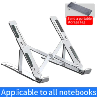Metal Portable Foldable Laptop Stand Adjustable Notebook Holder Aluminum Support For Macbook Pro Air Computer Tablet Base Desk