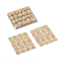 Curvlife 50 Sheets High Polymer Jelly Glue for Fake Nails 12 Sizes Waterproof Breathable Double-Side