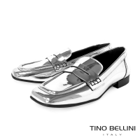 【TINO BELLINI 貝里尼】義大利進口金屬色便仕樂福鞋FYLV038-D(亮銀)