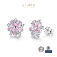 【SOLARFRi】925銀針耳環｜閃耀輕奢小眾款親膚低敏 附品牌禮盒包裝(閨蜜情人女友母親老婆禮物)