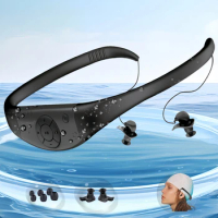 Tayogo Waterproof Mp3 Player for Swimming, IPX8 8GB Swimming Headset, Silicone Coated Waterproof Music Player, 20H Playing time