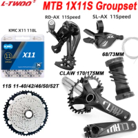 LTWOO AX 1X11V Complete kit PROWHEEL170/175MM Crankset 11S 40/42/46/50/52T Cassette X11 chain 68/73MM BB 1X11S MTB Bike Groupset