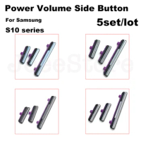 5set Power Volume Side Button Switch Control Key For Samsung Galaxy S8 S9 S10 Plus Volume Button + Power ON / OFF Repair Parts