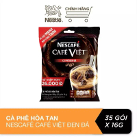 Cà Phê Đen Đá Nescafe Cafe Việt Bịch 35 Gói * 16g  Bổ Sung Thêm Hàm Lượng Cà Phê Nguyên Chất
