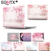 Laptop Case For Apple Macbook M1 M2 Chip Air Pro Retina 11 12 13 15 ,Touch Bar ID 13.6,14.2,16.2 inch Flower Painted Cover Case