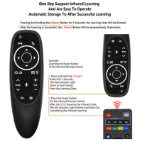 G10S 2.4G Wireless Air Mouse G10SPRO Voice Remote Control Gyroscope IR Learning G10SPRO BT For Android TV Box