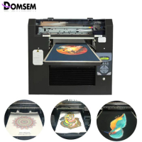 8 Colors DTG T shirt Garment Cloth Printer Machine A3 Size CMYK+WWWW T shirt Printing Machine DX5 Head