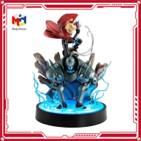 In Stock MegaHouse FULLMETAL ALCHEMIST Edward Elric Alphonse Original Anime Figure Boy Toy Model Action Collection Peripherals