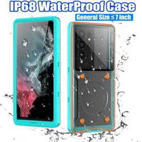 IP68 Waterproof Case For iPhone 15 14 13 Pro Max 5m Swim Diving phone Cover For Samsung S24 S23 S22 Ultra Xiaomi Huawei Oneplus
