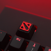 Hot DOTA2 Dota Game Merchandise Logo Mechanical Keyboard Zinc Aluminum Alloy Metal Keycap Key TI9  K